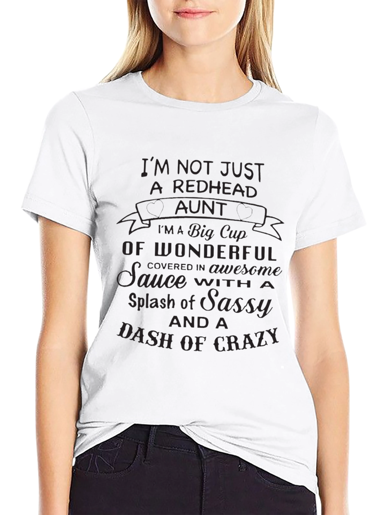 Redhead Aunt Graphic Tee - Sassy & Crazy