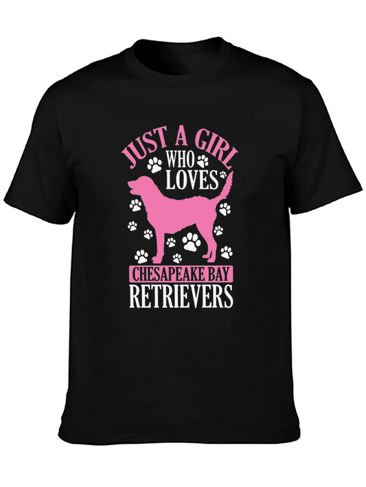 Chesapeake Bay Retriever Girl T-Shirt Dog Lover Tee