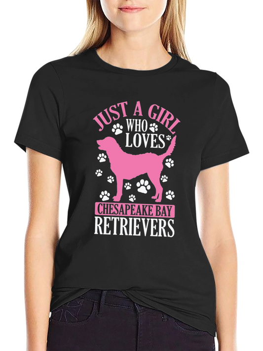 Chesapeake Bay Retriever Girl T-Shirt Dog Lover Tee
