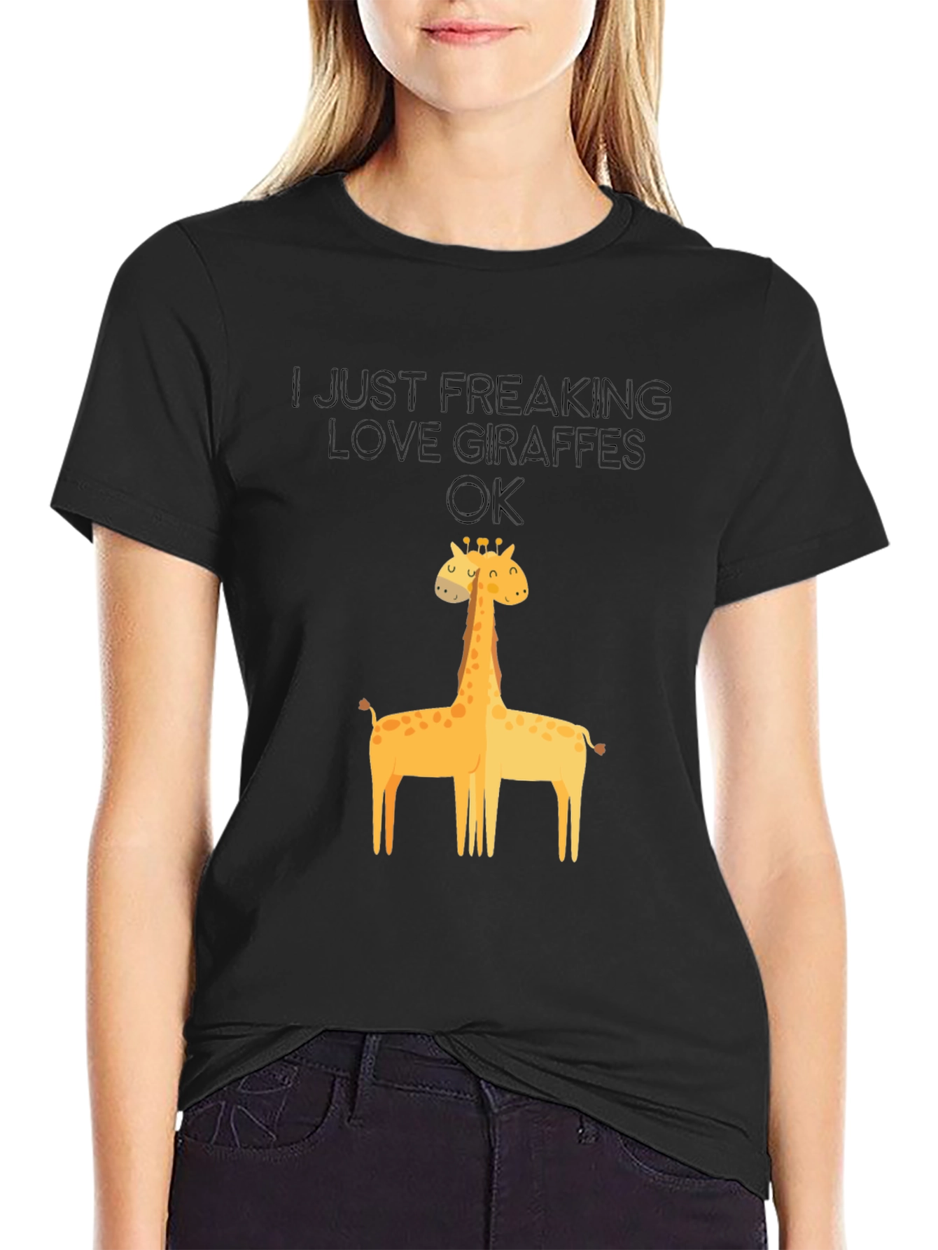 I Just Freaking Love Giraffes Graphic Tee