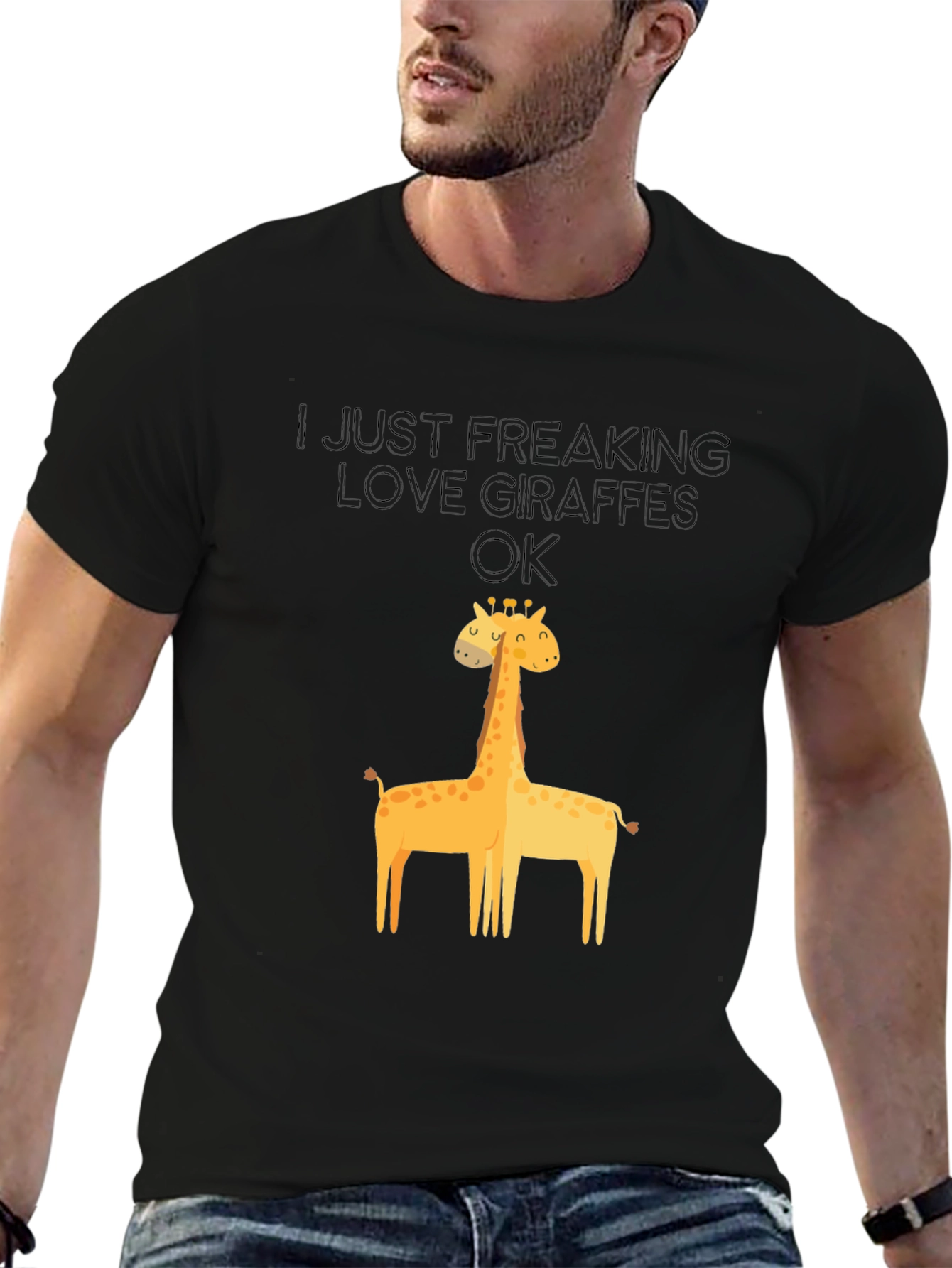 I Just Freaking Love Giraffes Graphic Tee