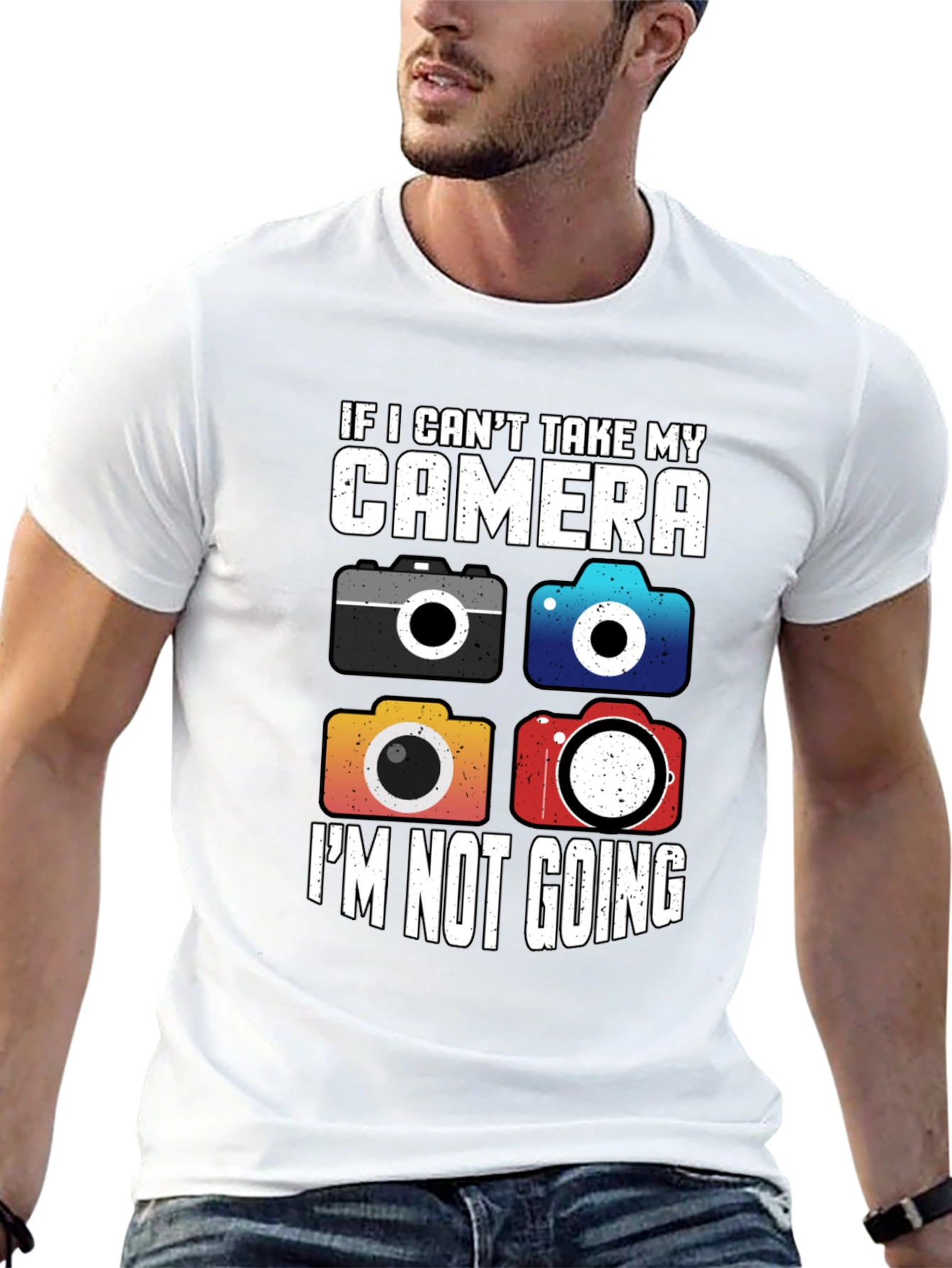 Camera Lovers T-Shirt - I Cant Take My Camera