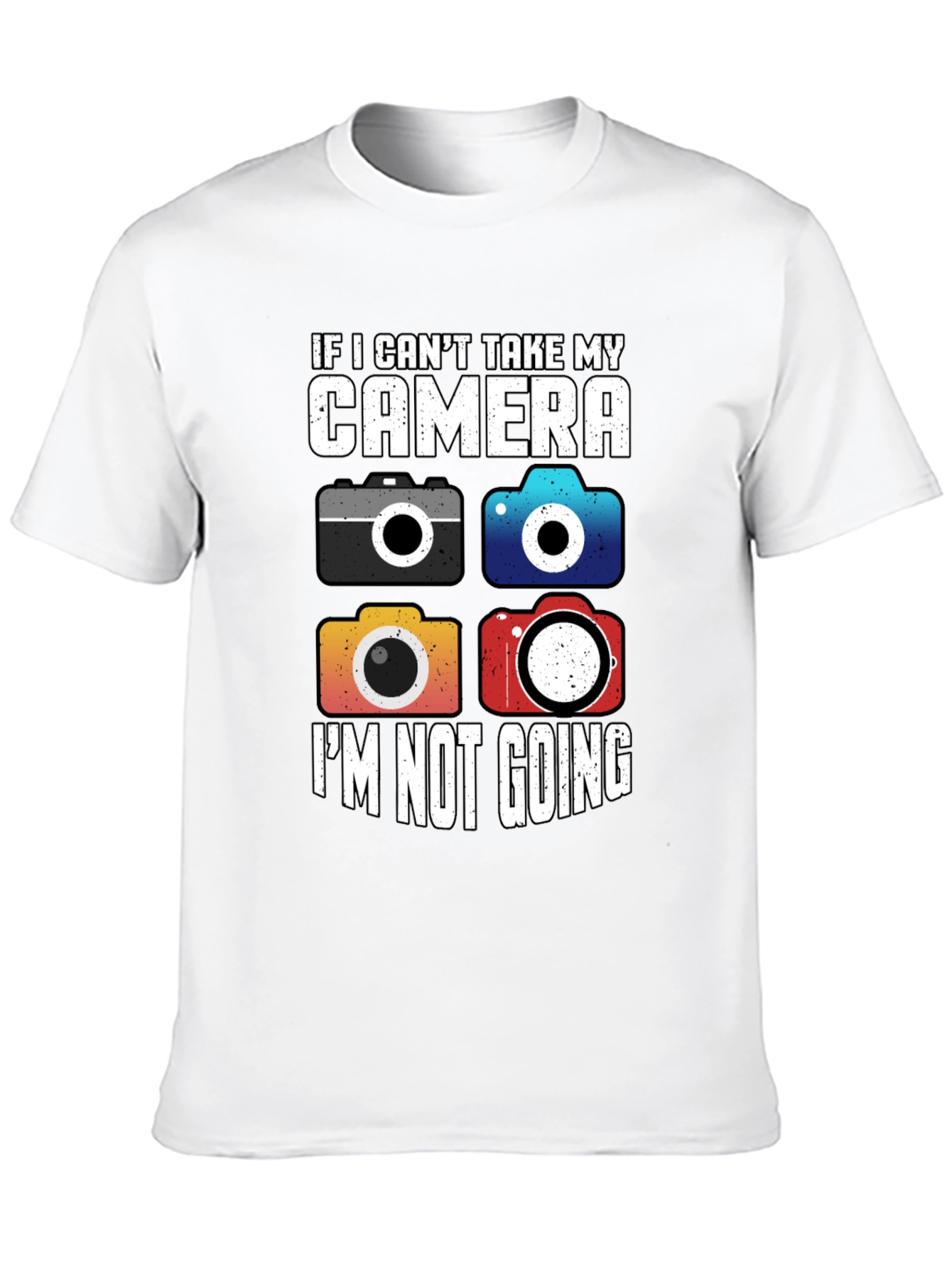 Camera Lovers T-Shirt - I Cant Take My Camera