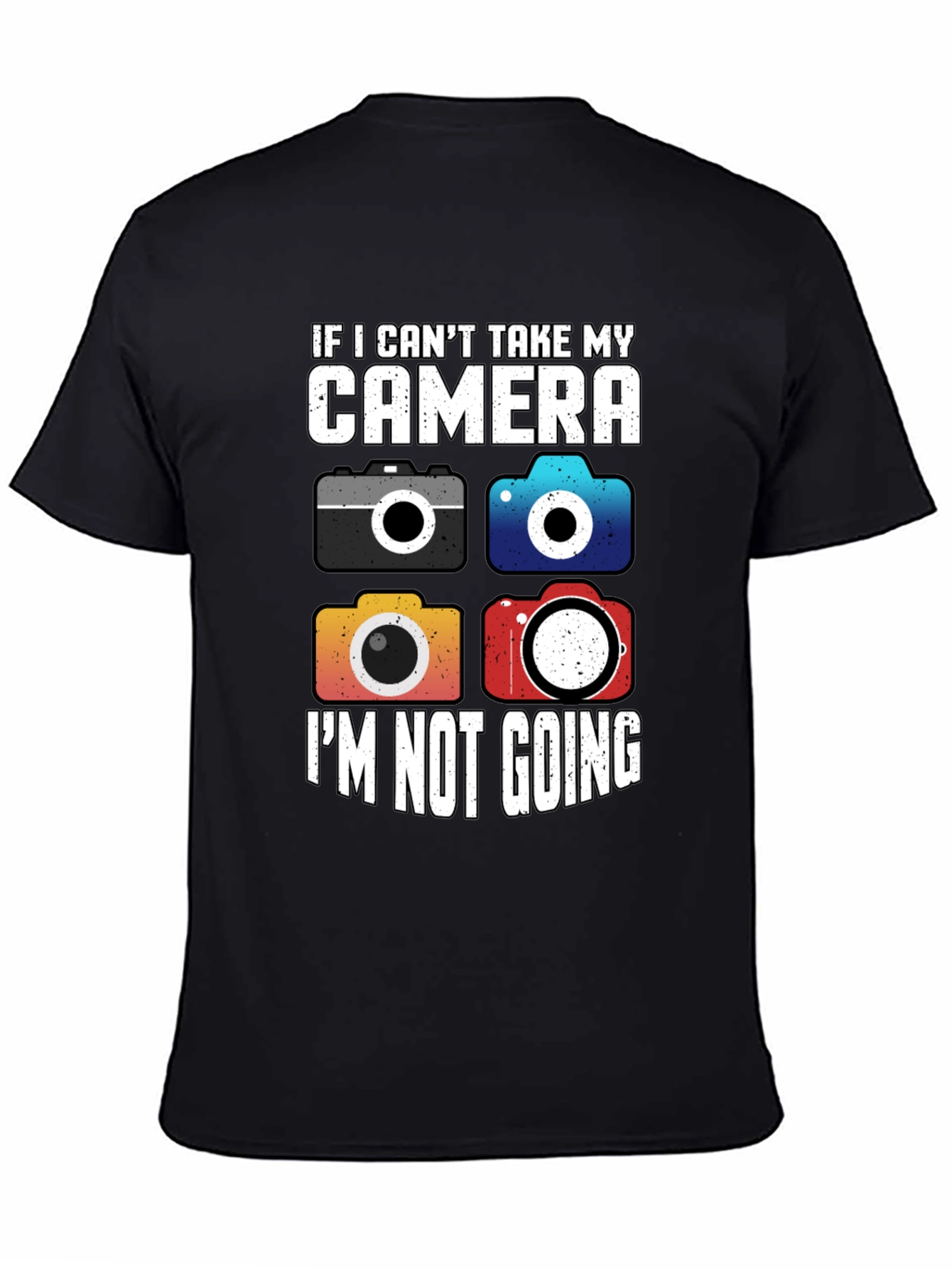 Camera Lovers T-Shirt - I Cant Take My Camera
