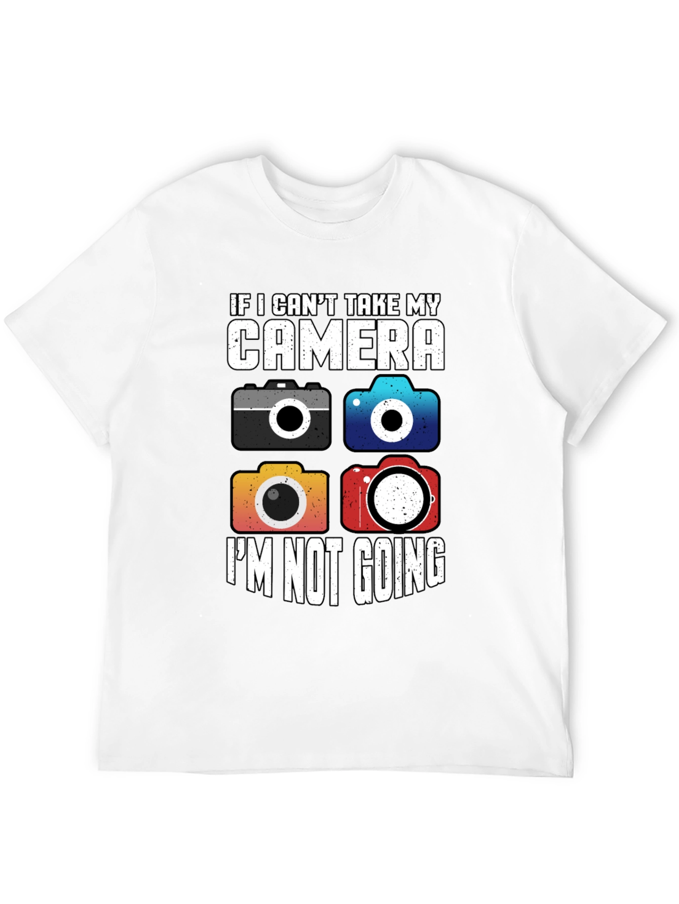 Camera Lovers T-Shirt - I Cant Take My Camera