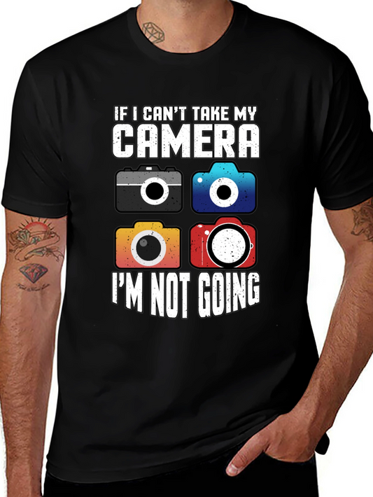 Camera Lovers T-Shirt - I Cant Take My Camera