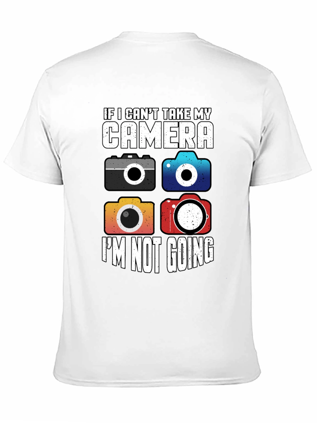 Camera Lovers T-Shirt - I Cant Take My Camera