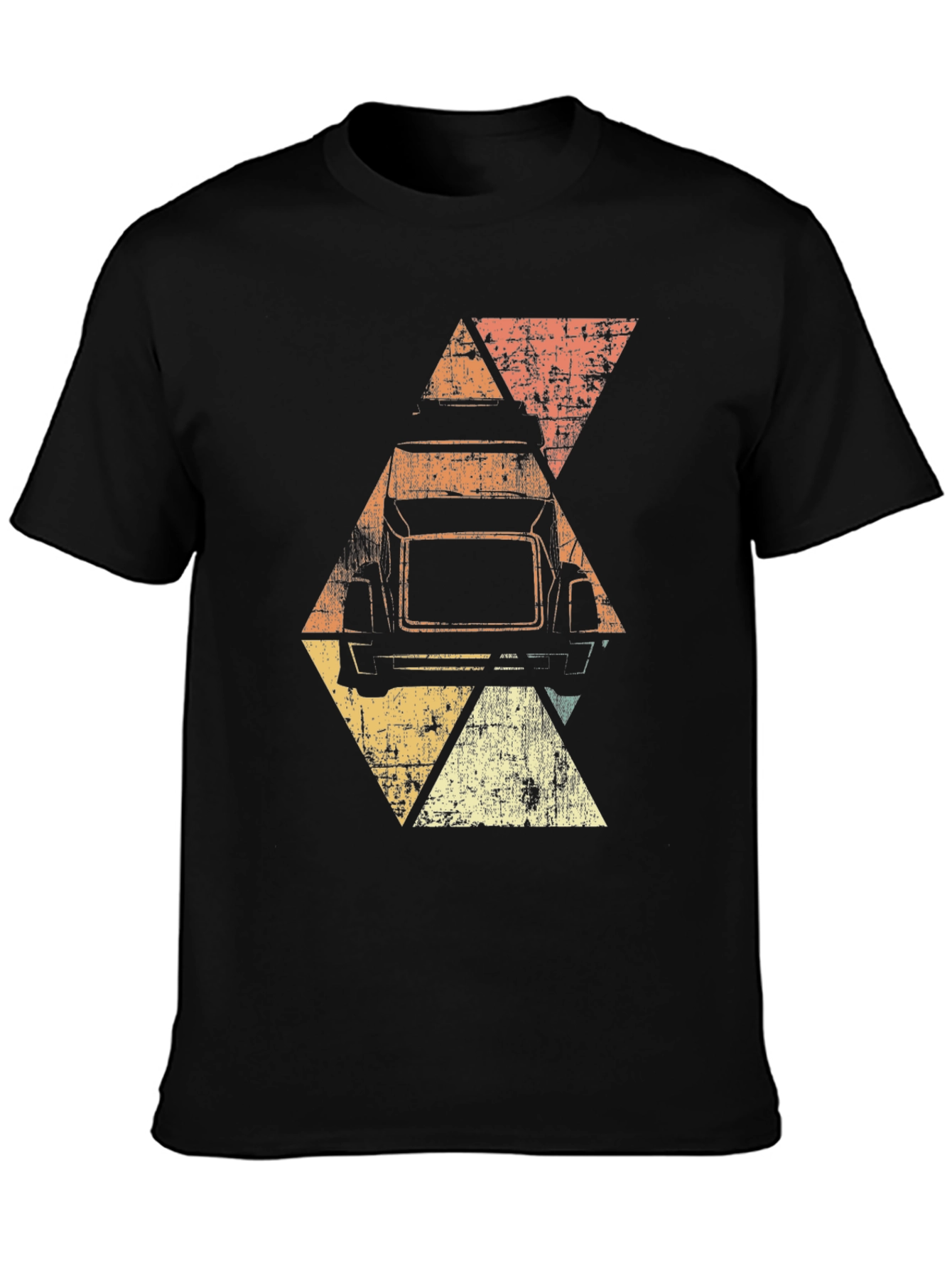 Retro Truck Graphic Tee - Mens Black T-Shirt