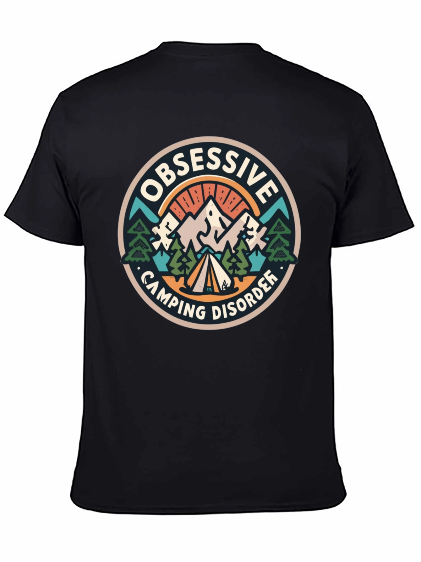 Obsessive Camping Disorder Black T-Shirt