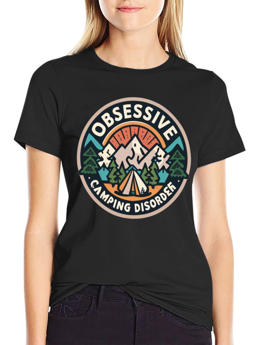 Obsessive Camping Disorder Black T-Shirt