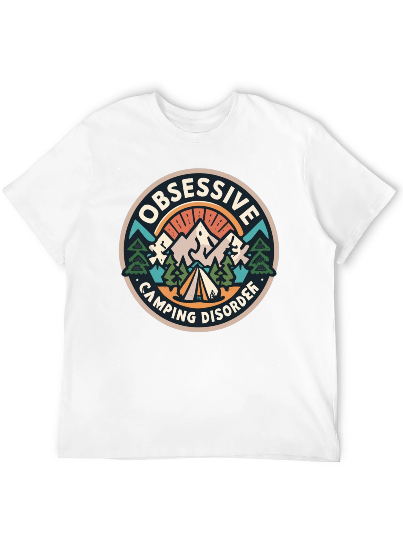 Obsessive Camping Disorder Black T-Shirt