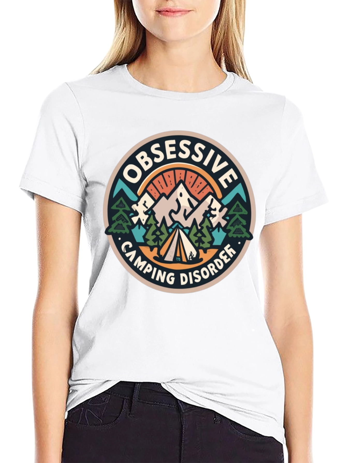 Obsessive Camping Disorder Black T-Shirt