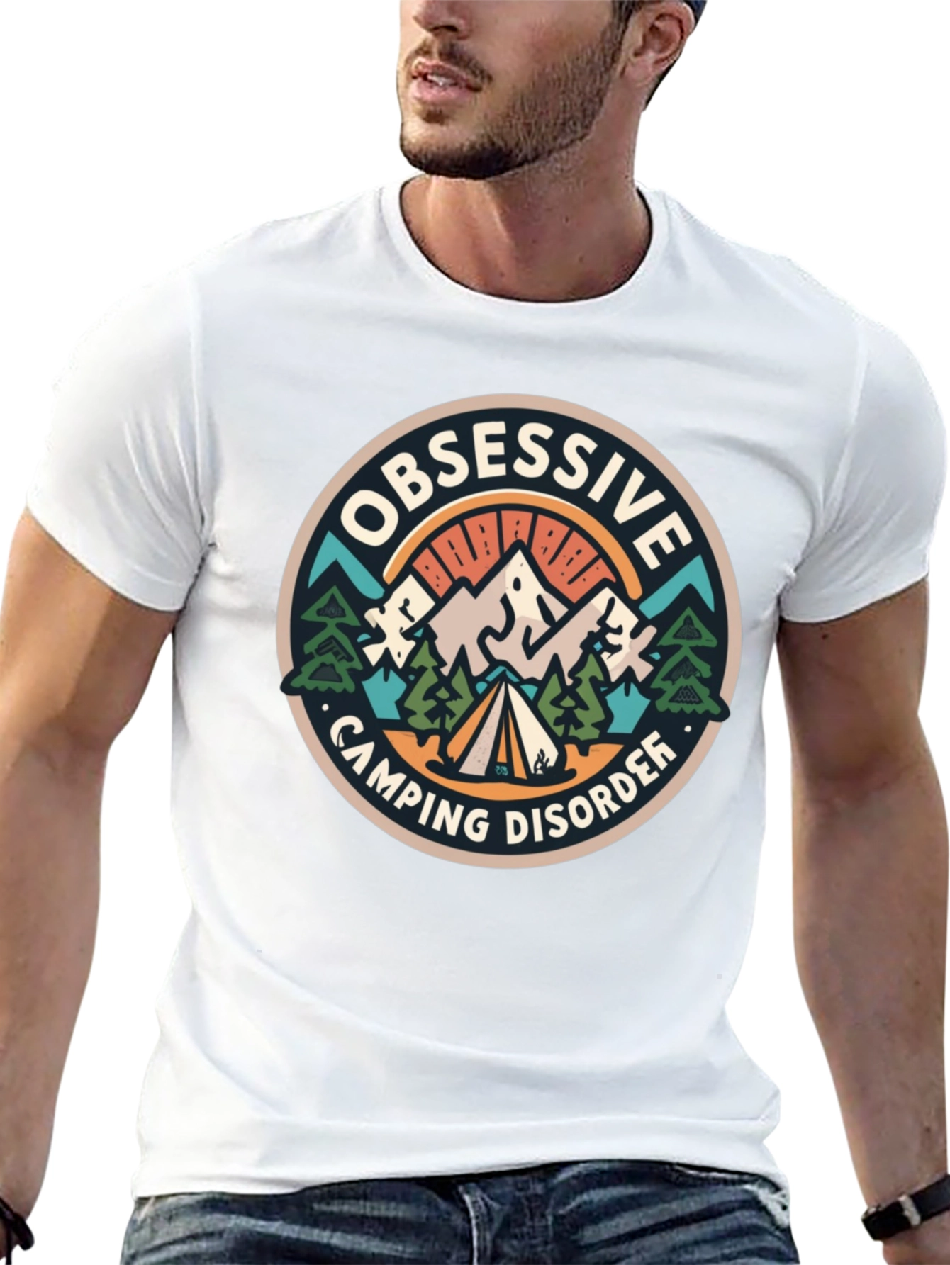 Obsessive Camping Disorder Black T-Shirt