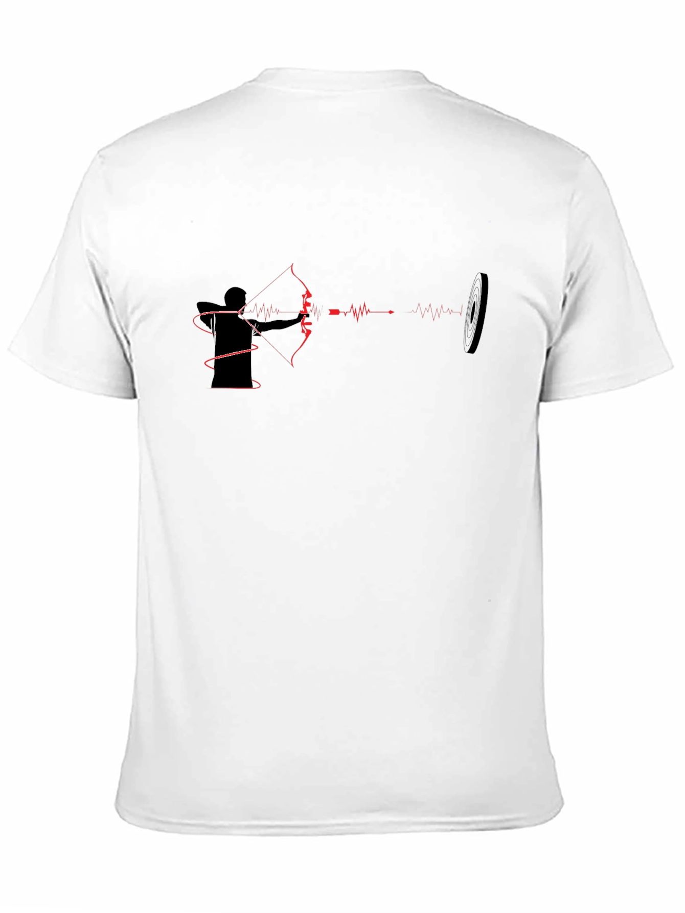 Archery Heartbeat Graphic Tee - Black