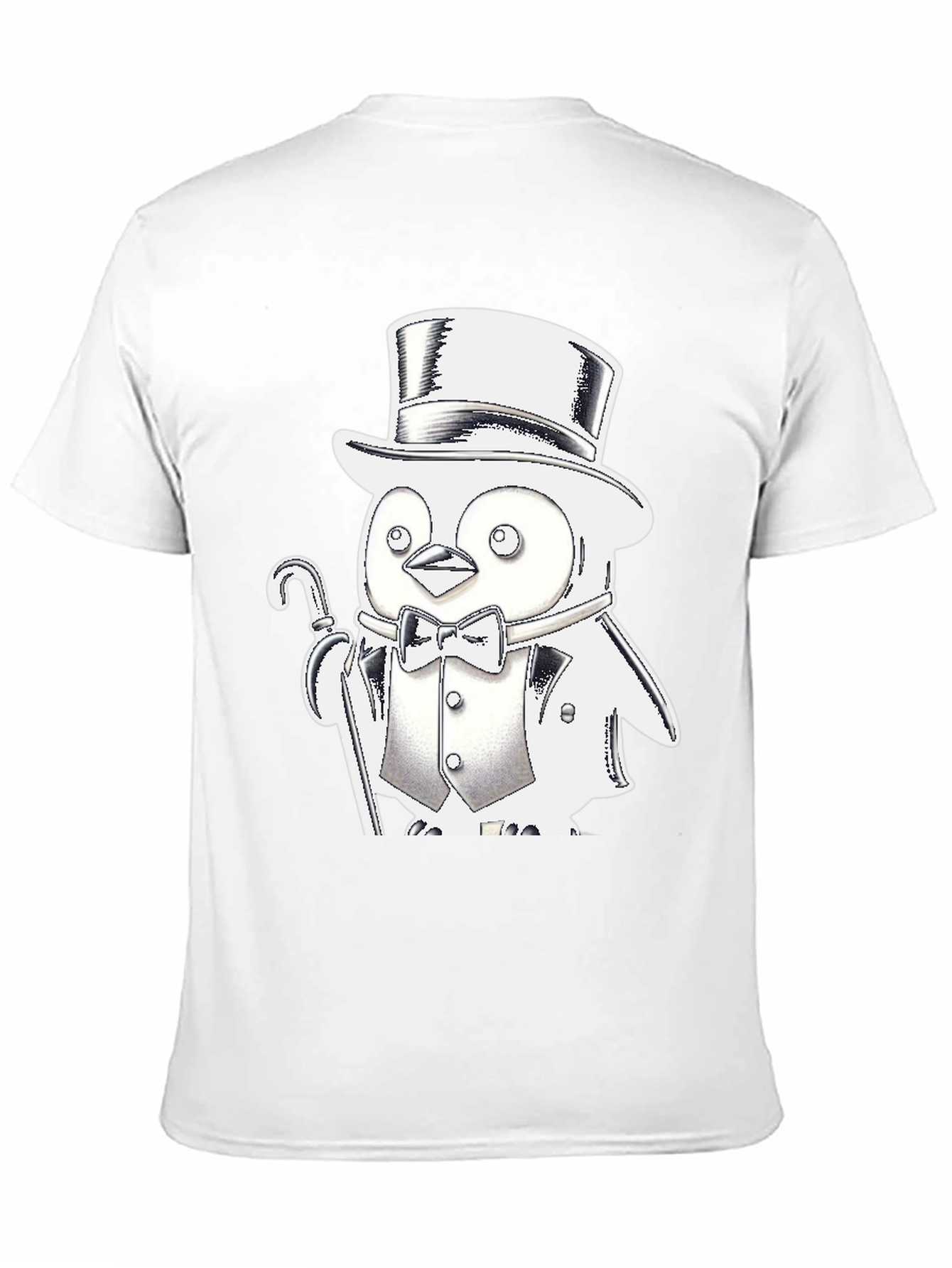 Penguin Tuxedo T-Shirt - Black Cotton Blend