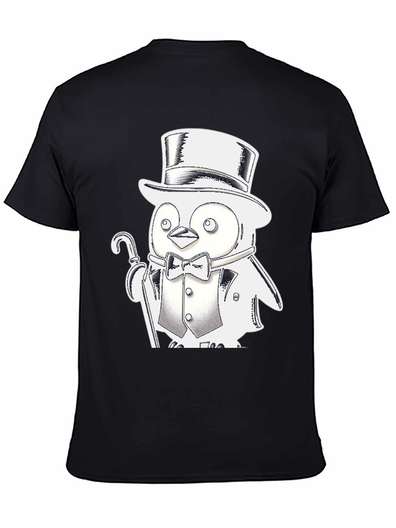 Penguin Tuxedo T-Shirt - Black Cotton Blend