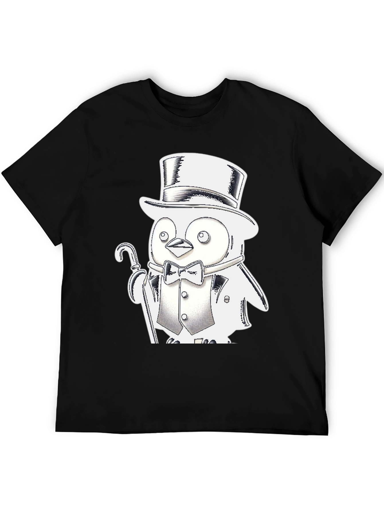 Penguin Tuxedo T-Shirt - Black Cotton Blend