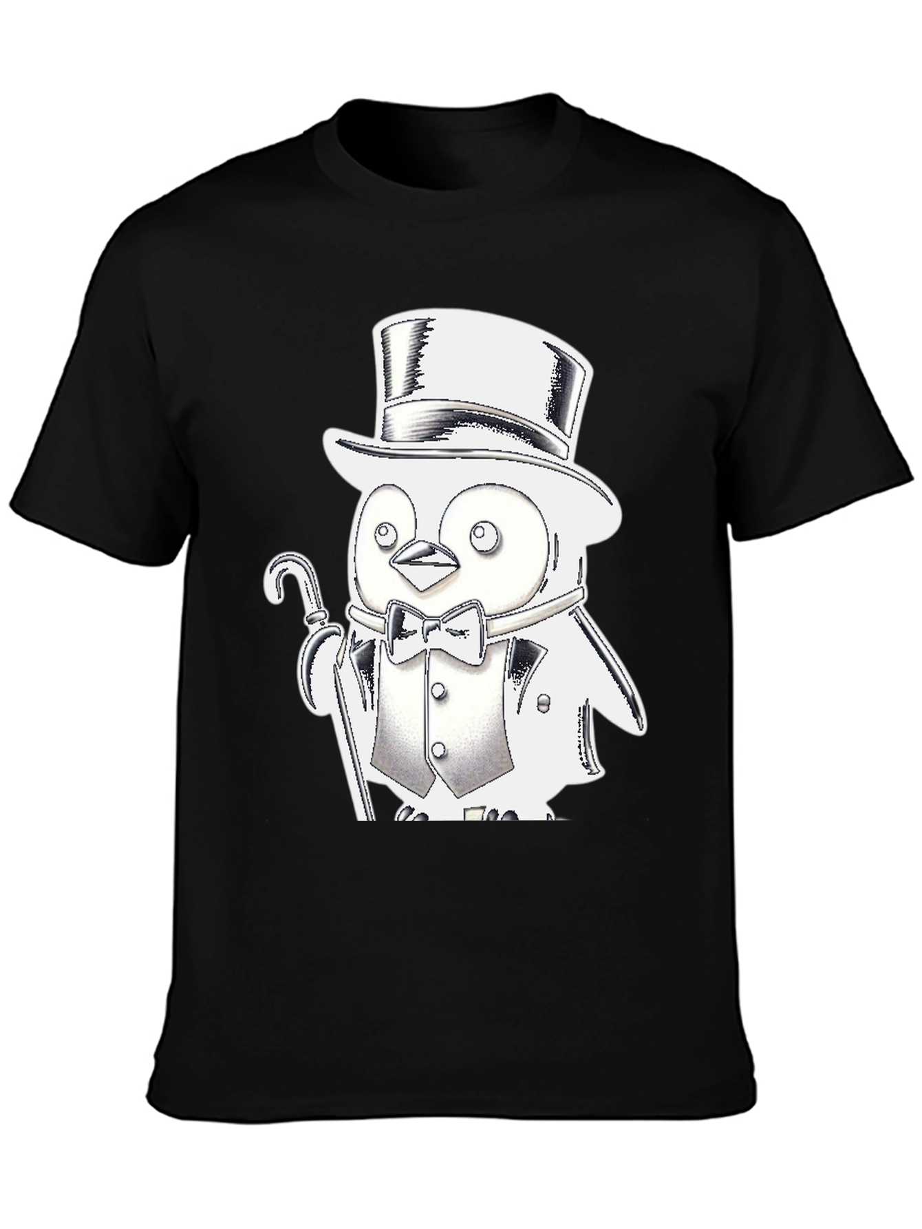 Penguin Tuxedo T-Shirt - Black Cotton Blend
