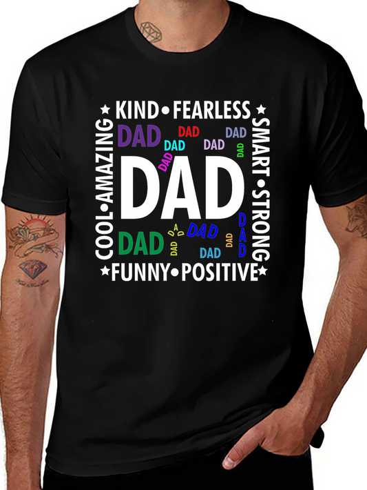 Dad Kind Fearless Black T-Shirt