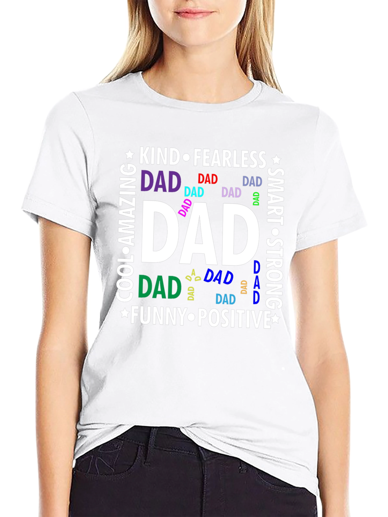 Dad Kind Fearless Black T-Shirt