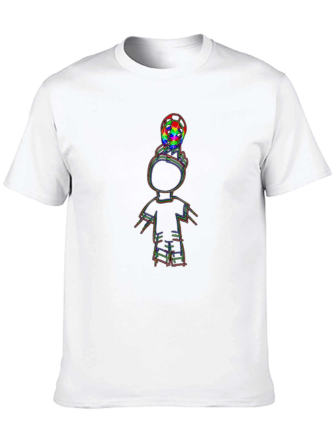 Cool Graphic Tee - Soccer Ball Design