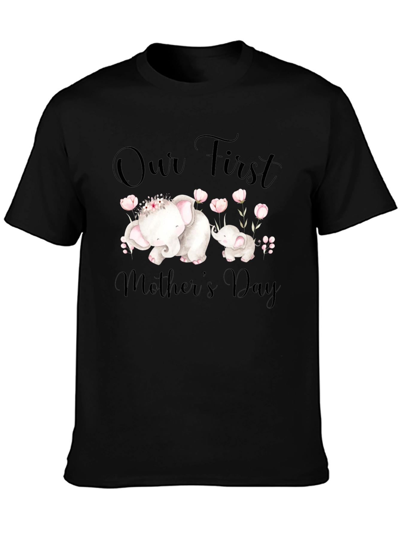 Mothers Day Elephant Graphic Tee
