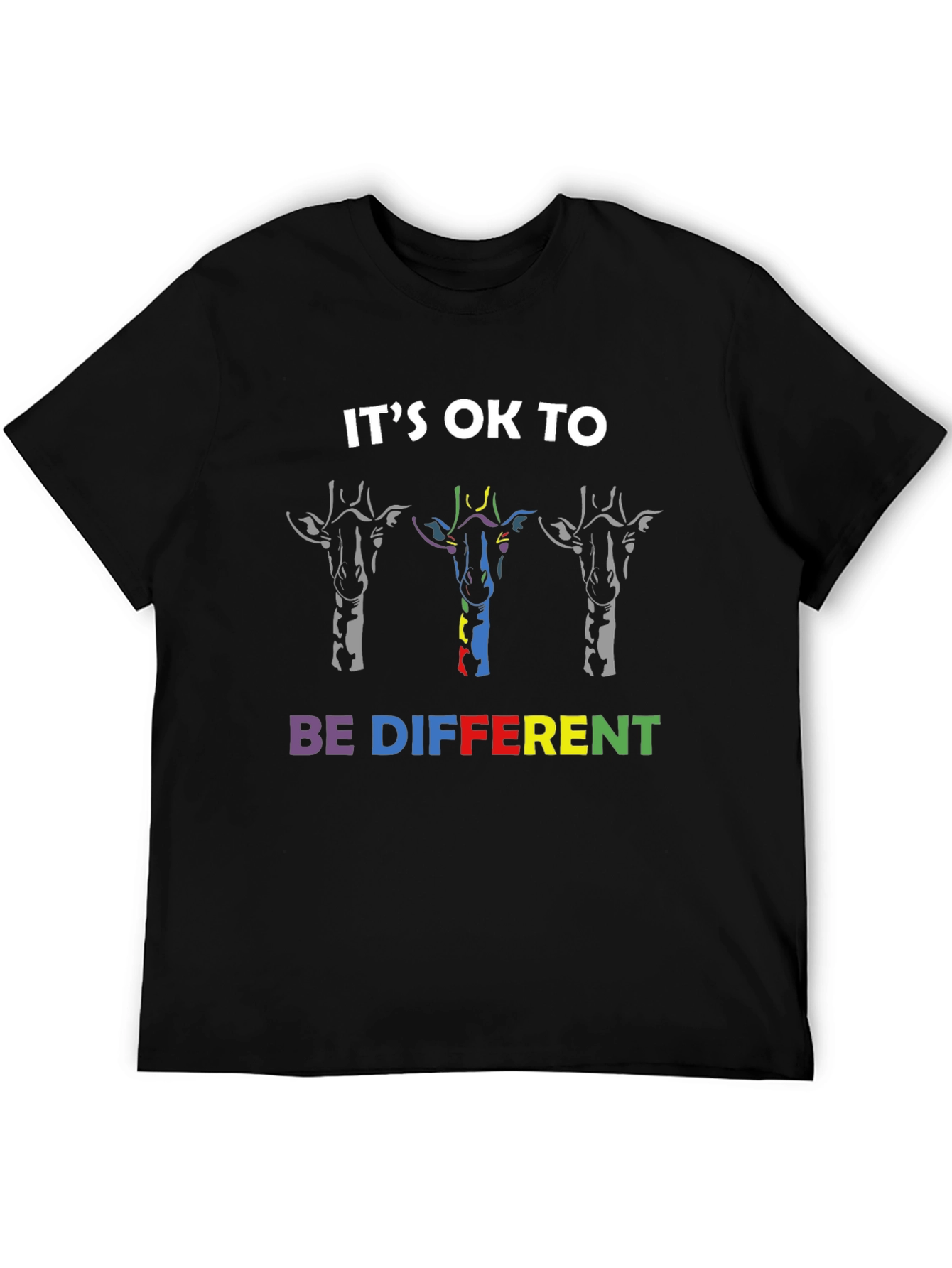 Its OK To Be Different Giraffe Graphic Tee