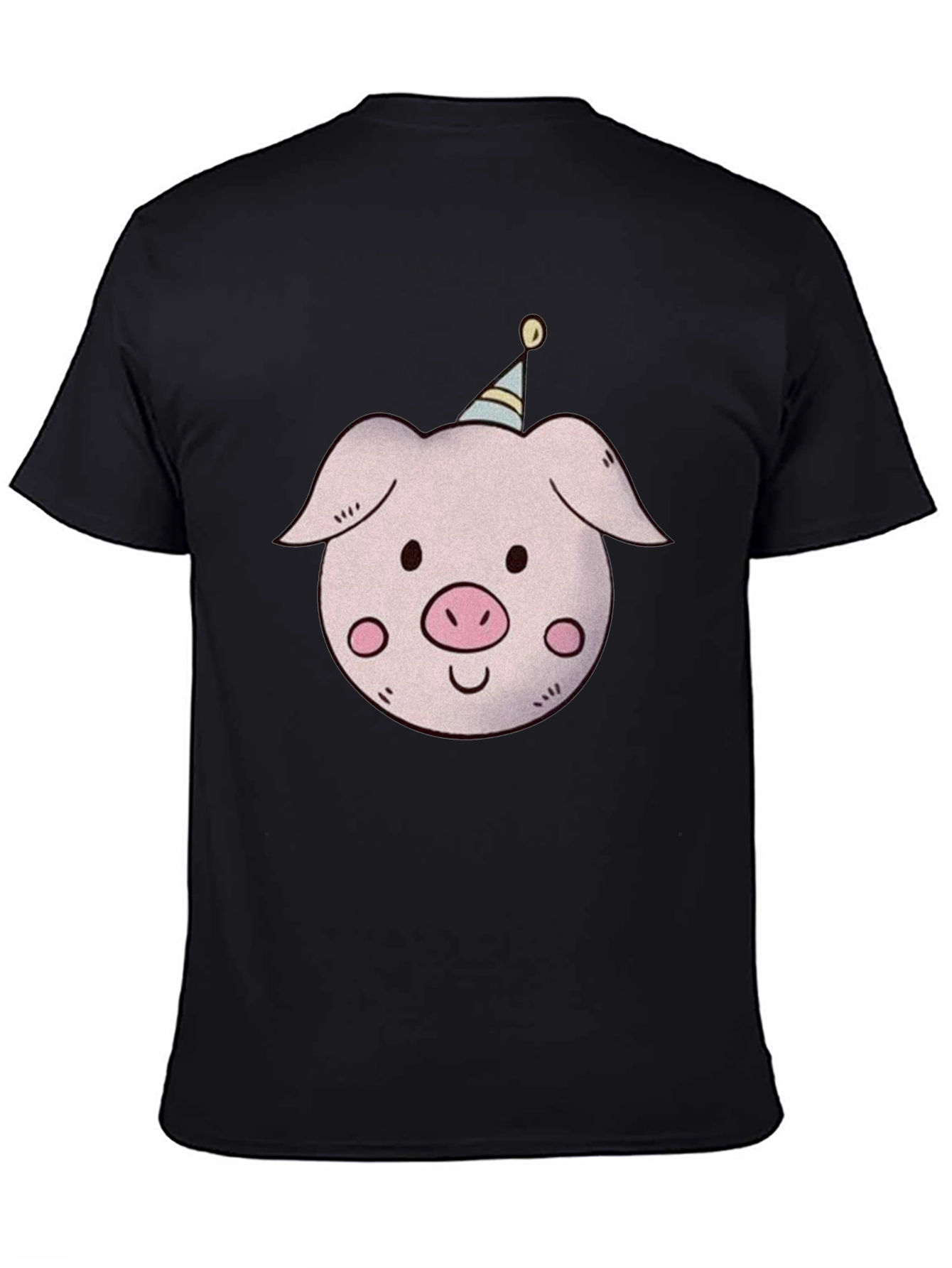 Pig with Party Hat T-Shirt - Unisex