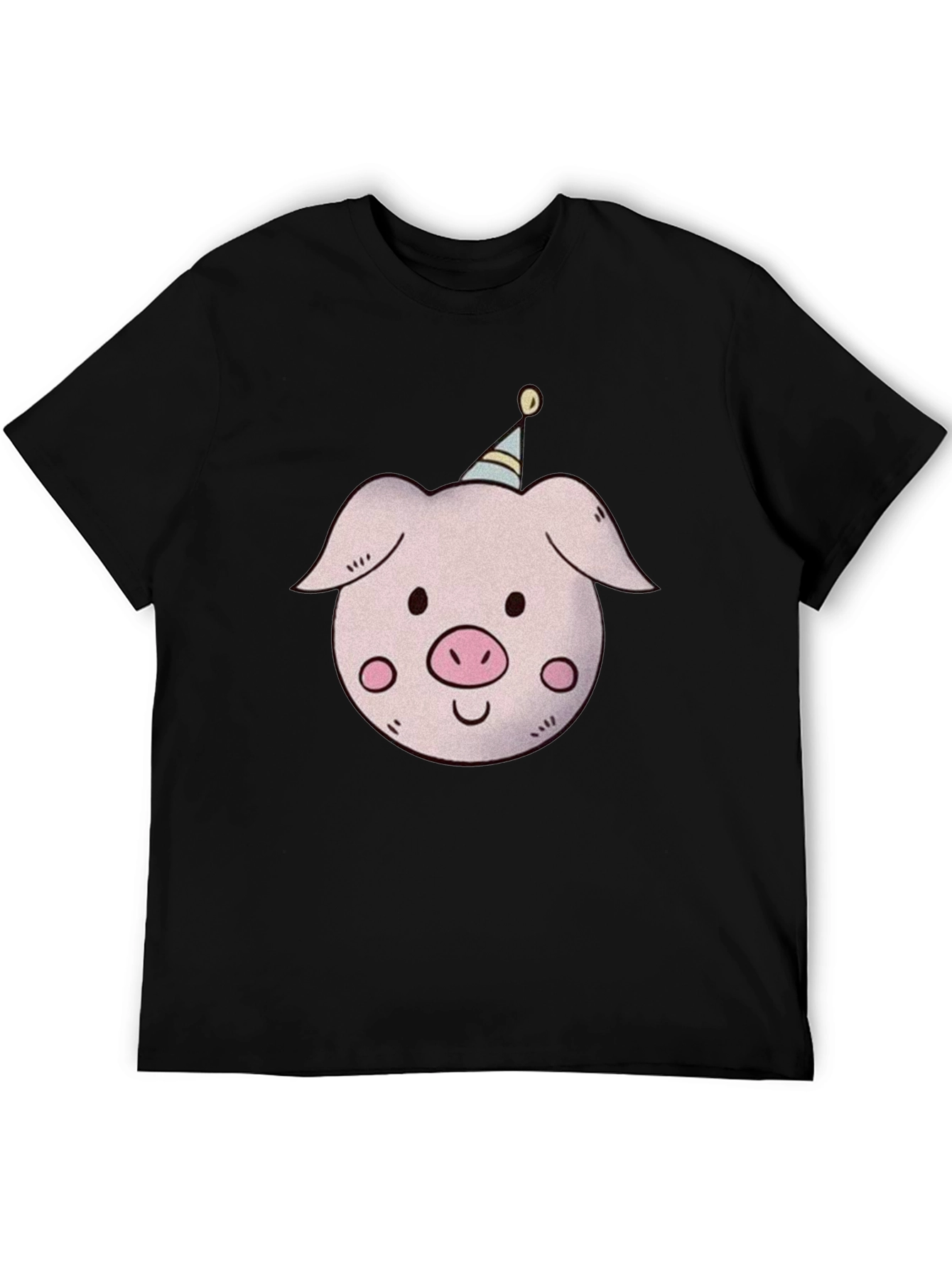 Pig with Party Hat T-Shirt - Unisex