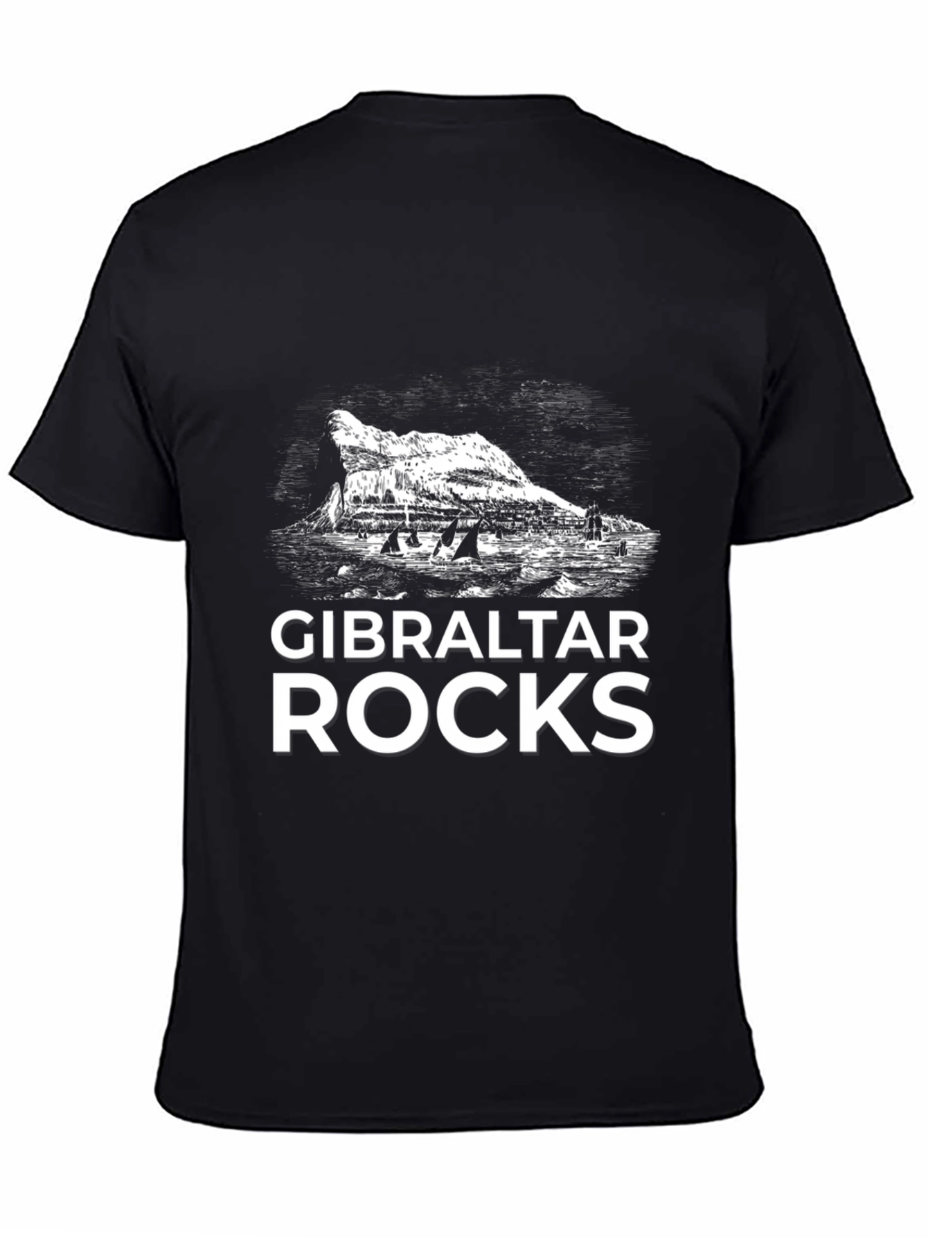 Gibraltar Rocks Graphic Tee - Black