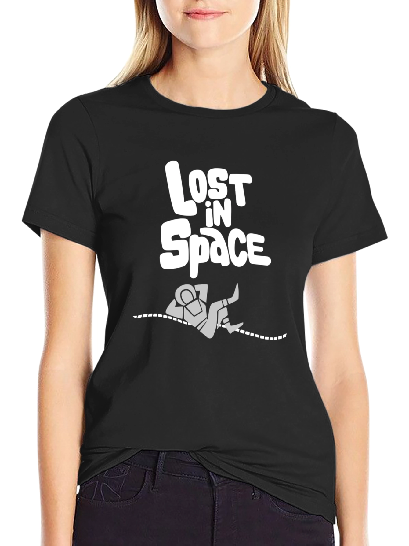 Lost in Space Graphic T-Shirt - Black