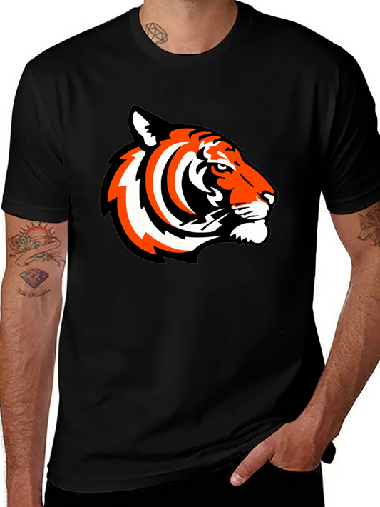 Tiger Graphic Tee - Bold Black T-Shirt