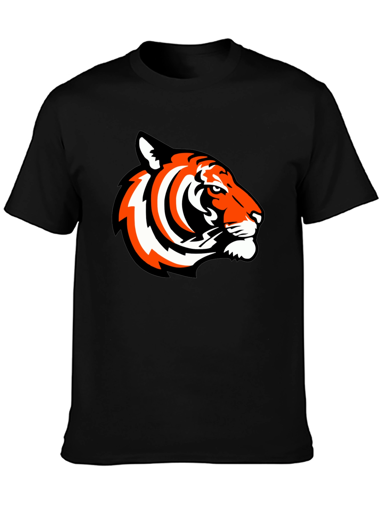 Tiger Graphic Tee - Bold Black T-Shirt