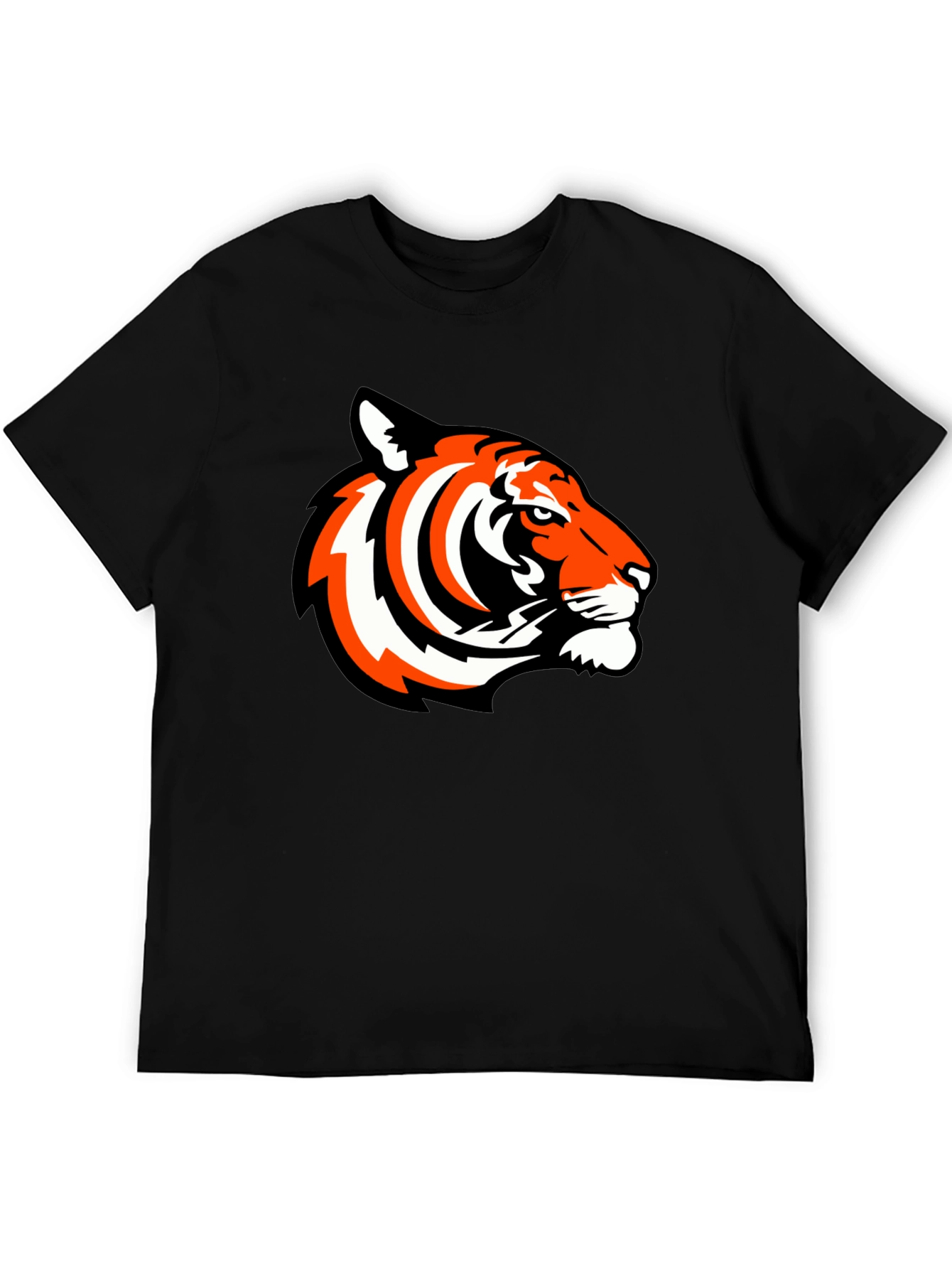 Tiger Graphic Tee - Bold Black T-Shirt