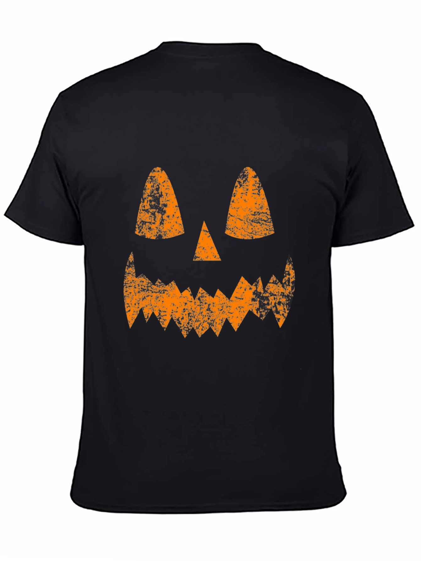 Jack-O-Lantern Face Halloween Black T-Shirt
