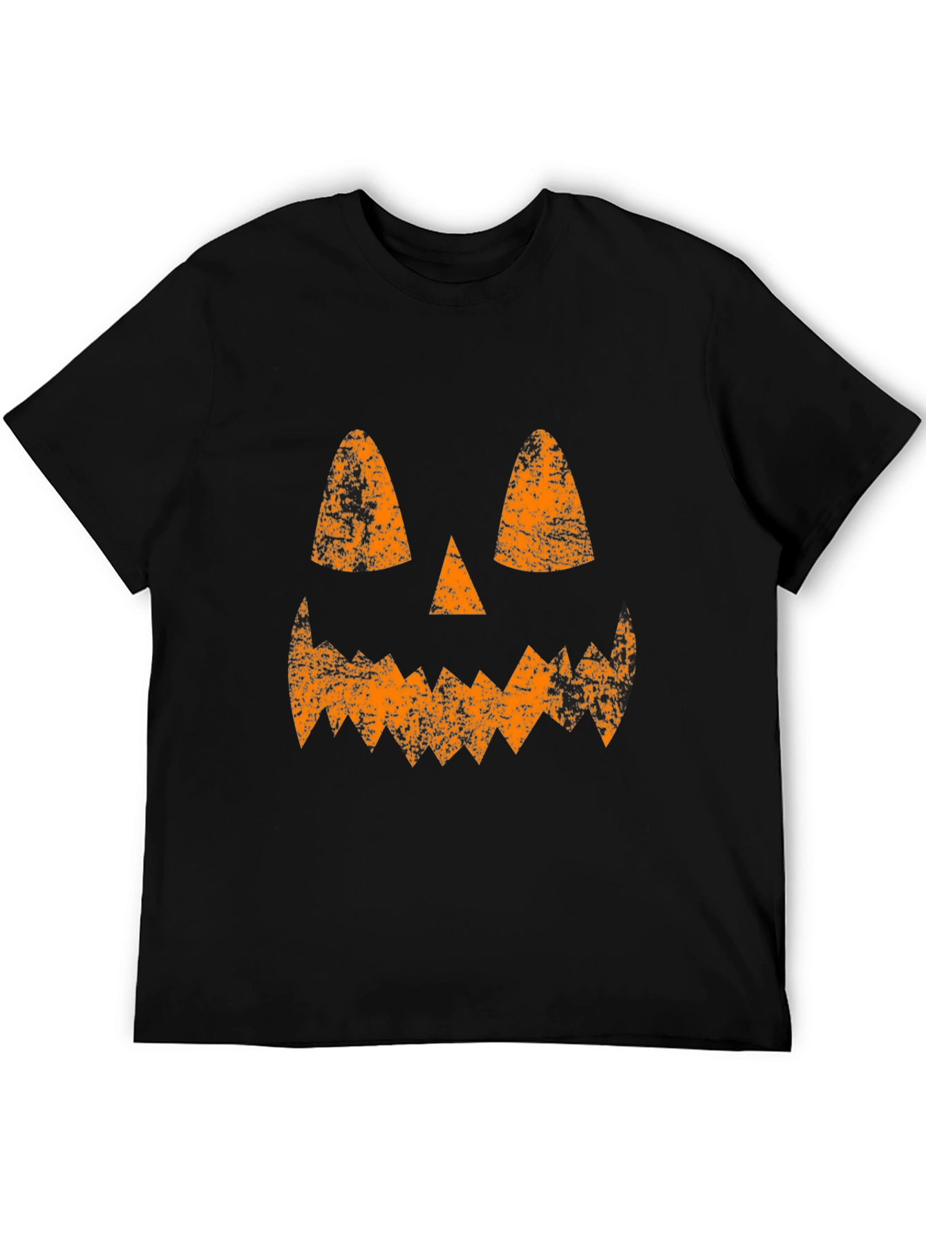 Jack-O-Lantern Face Halloween Black T-Shirt