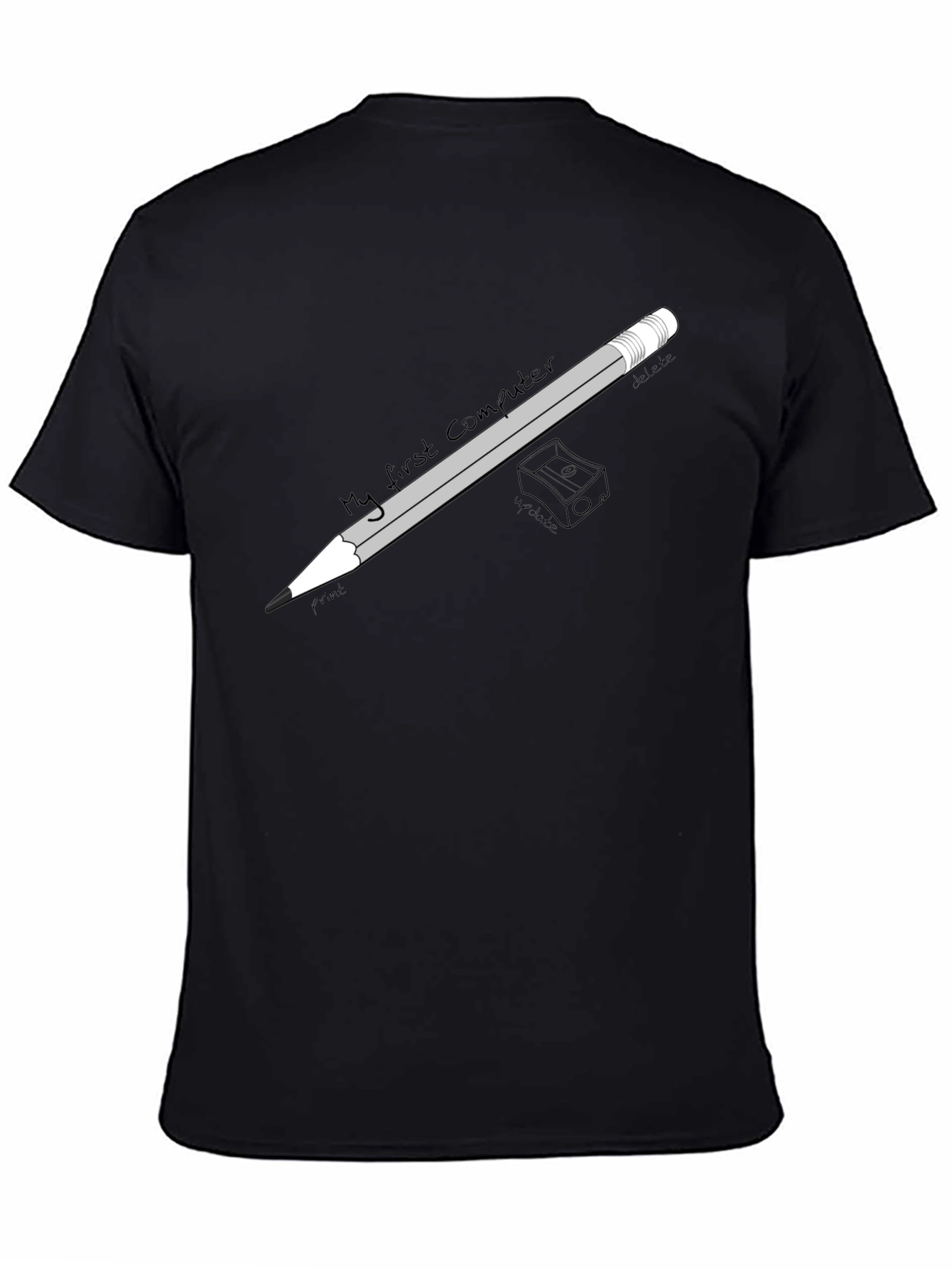 My First Computer Black T-Shirt