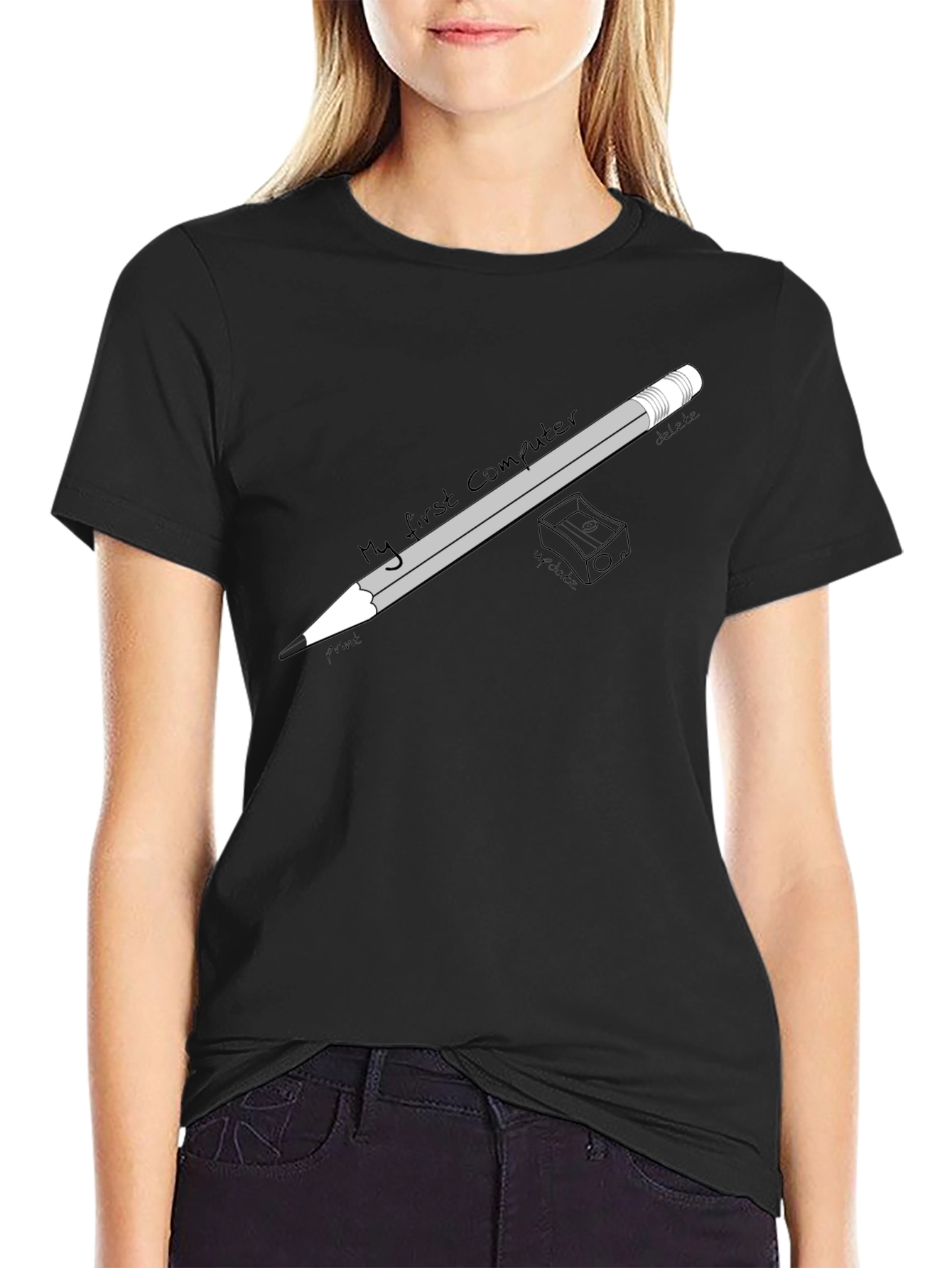 My First Computer Black T-Shirt