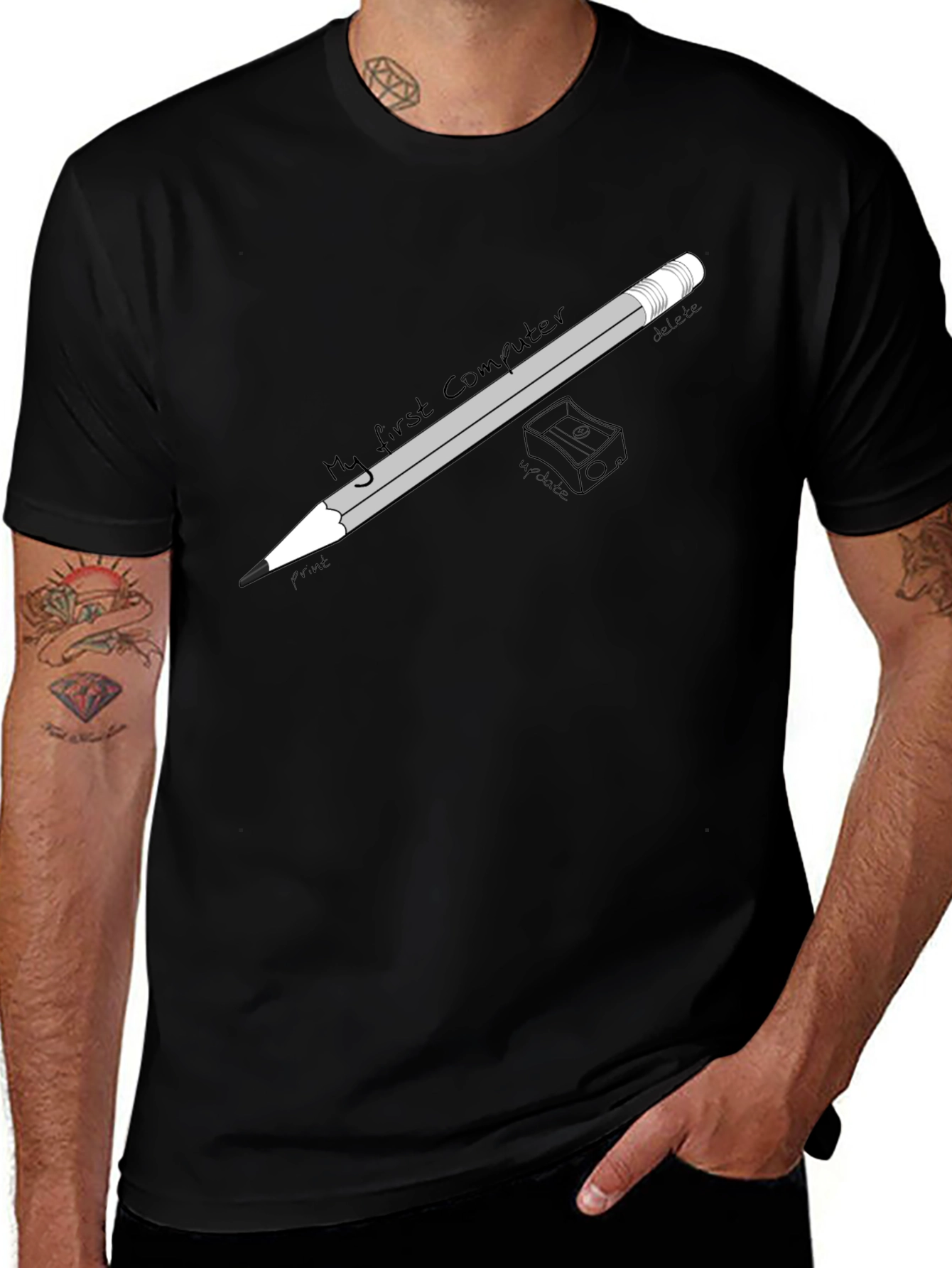 My First Computer Black T-Shirt