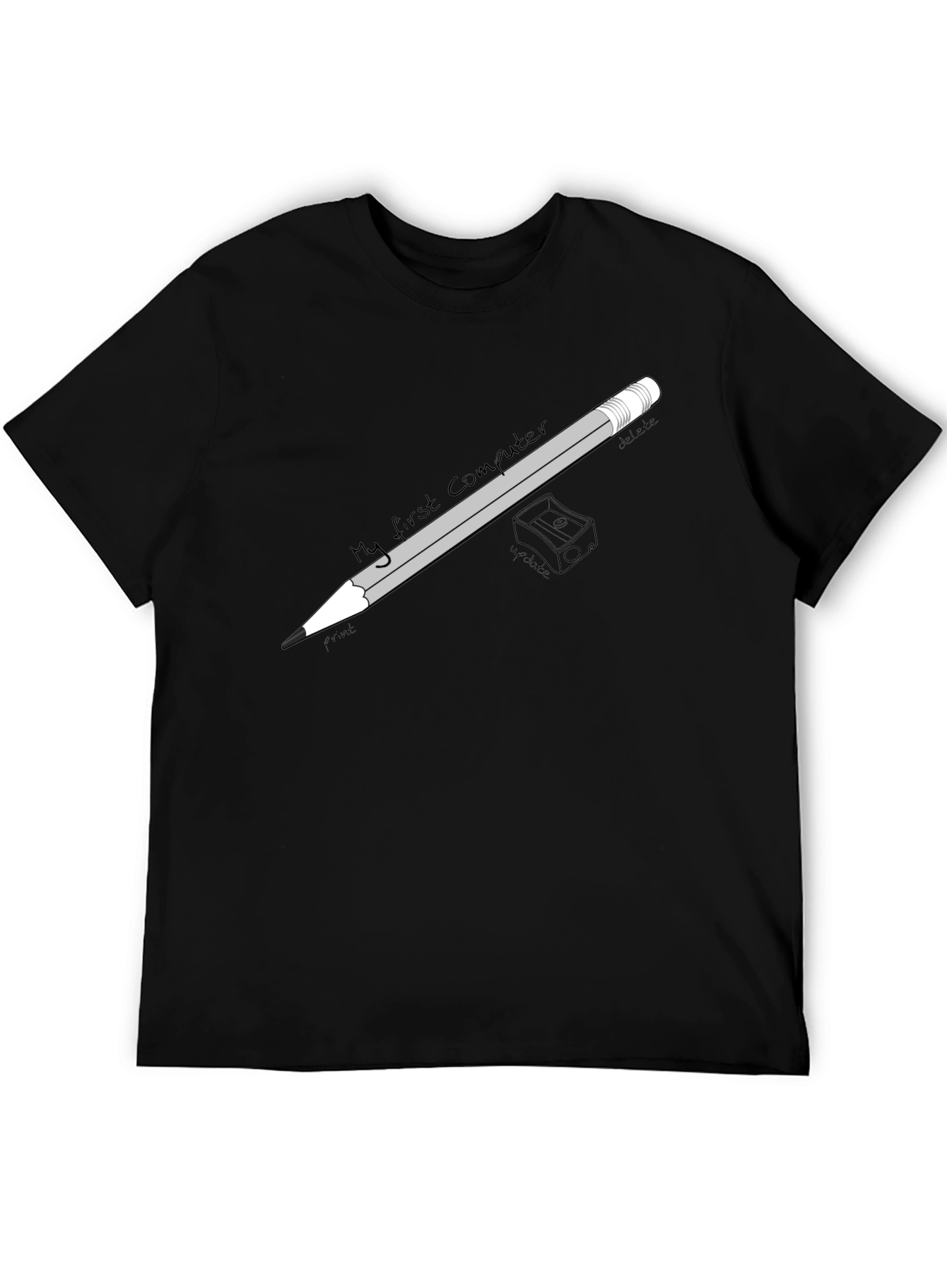 My First Computer Black T-Shirt