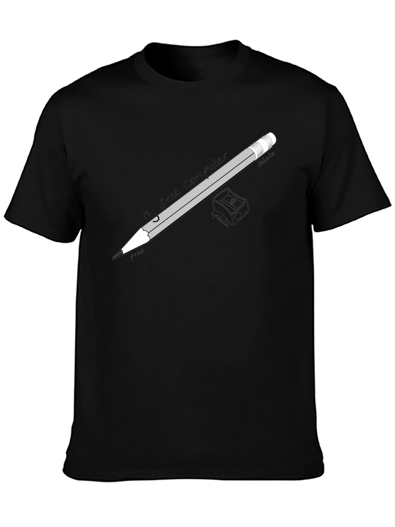 My First Computer Black T-Shirt