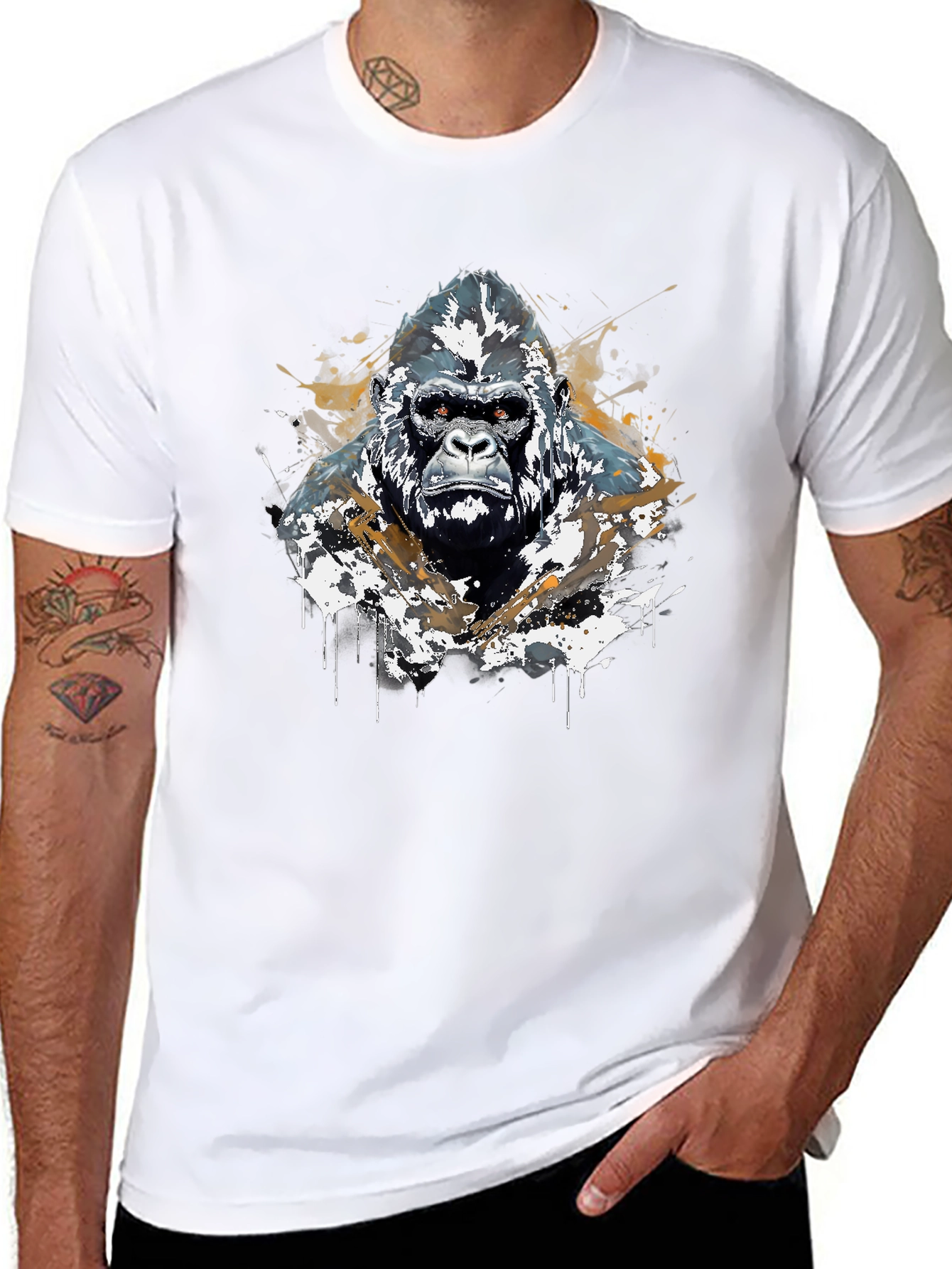 Gorilla Graphic Tee - Bold Black T-Shirt