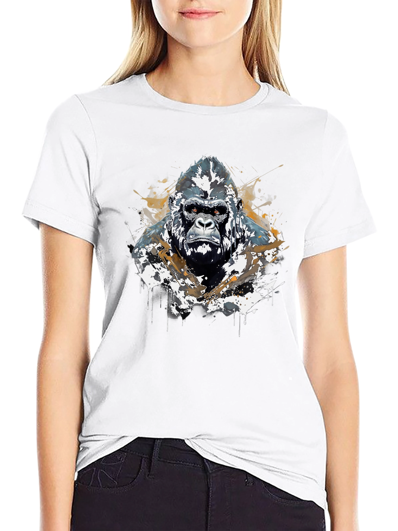 Gorilla Graphic Tee - Bold Black T-Shirt