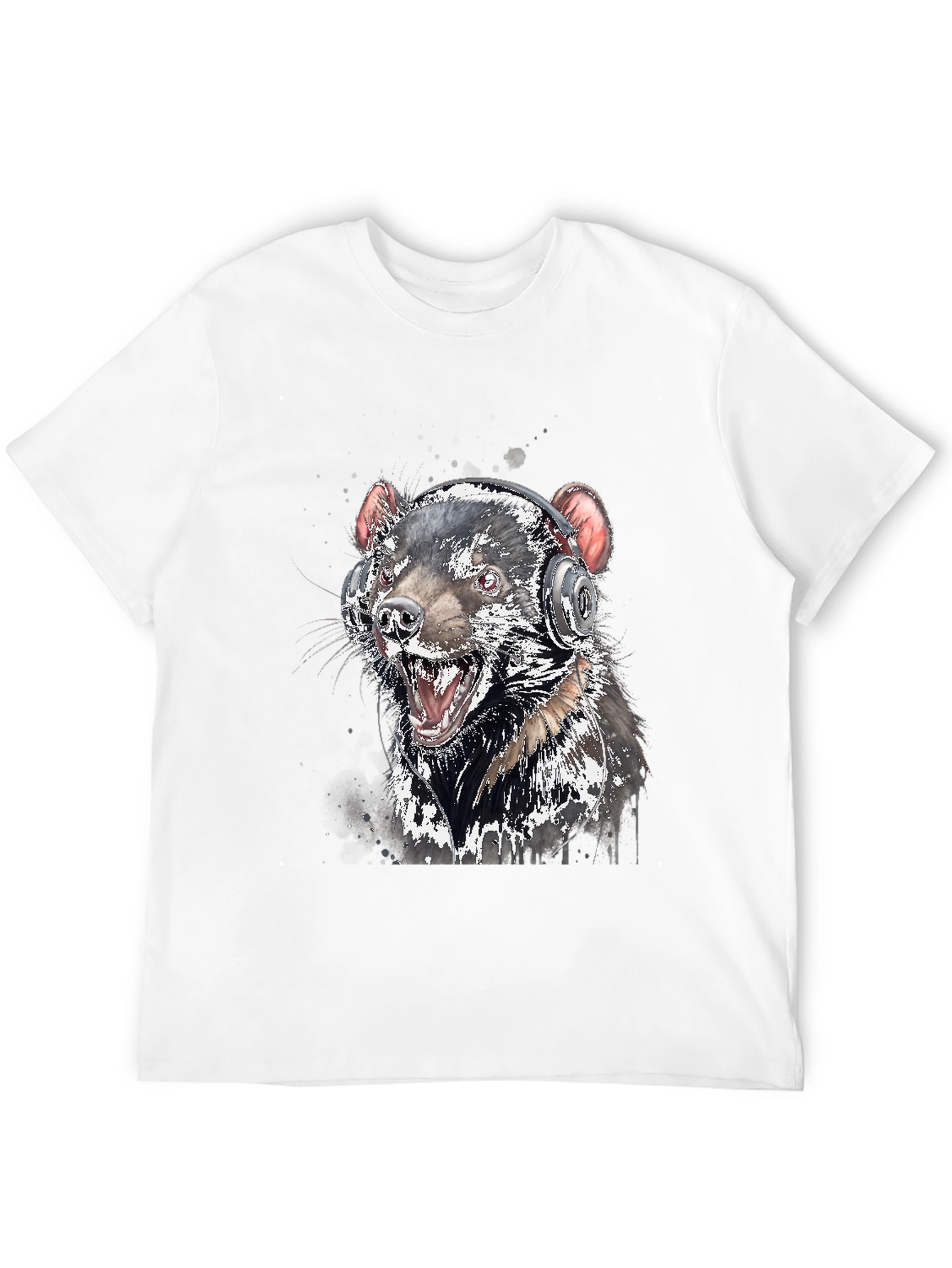 Tasmanian Devil Headphone T-Shirt