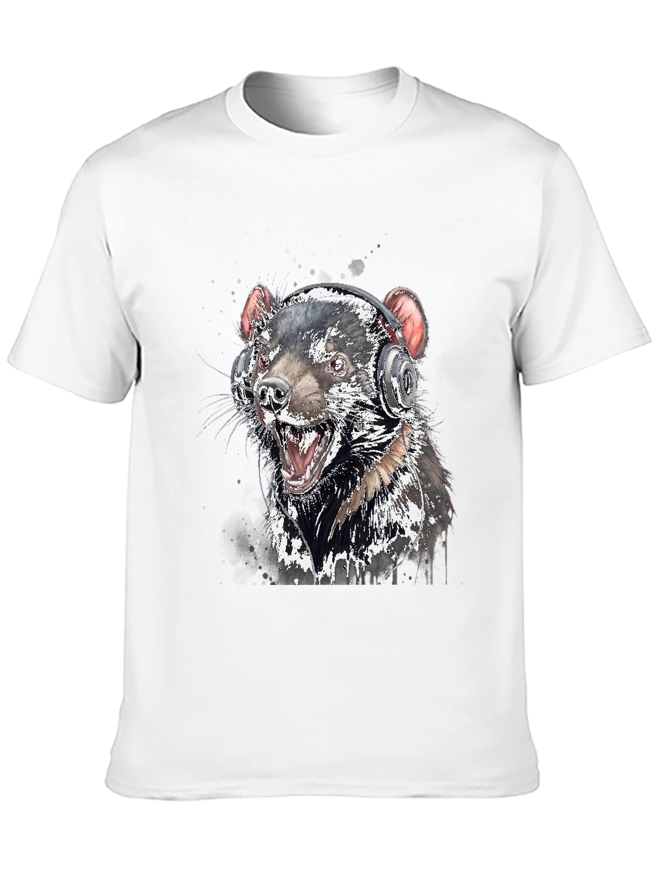 Tasmanian Devil Headphone T-Shirt