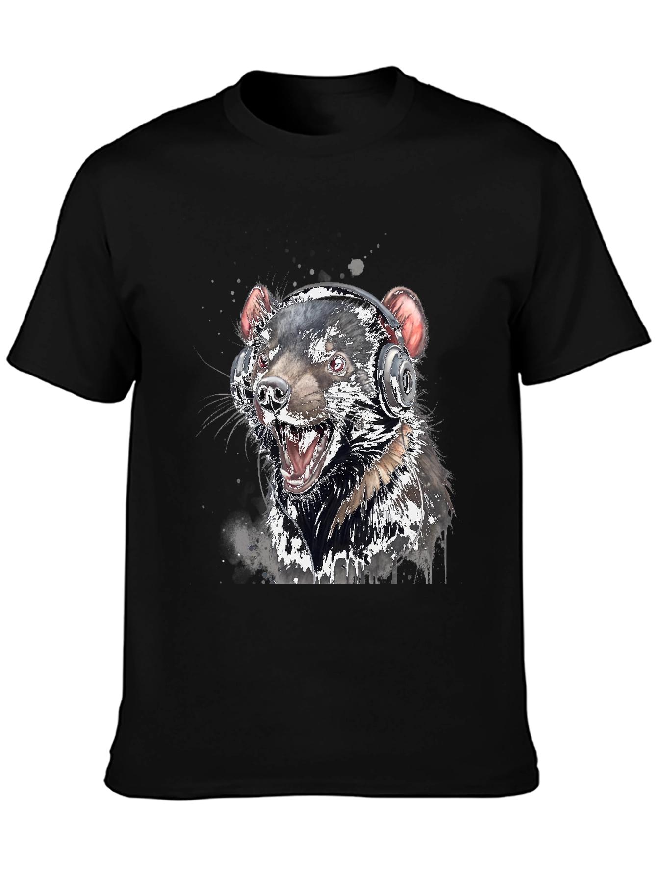 Tasmanian Devil Headphone T-Shirt