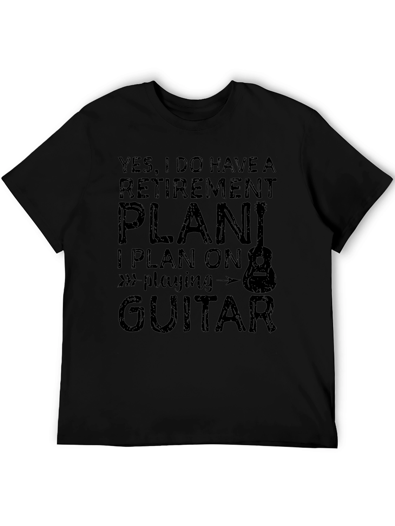 Retirement Plan Guitar Player Graphic Tee