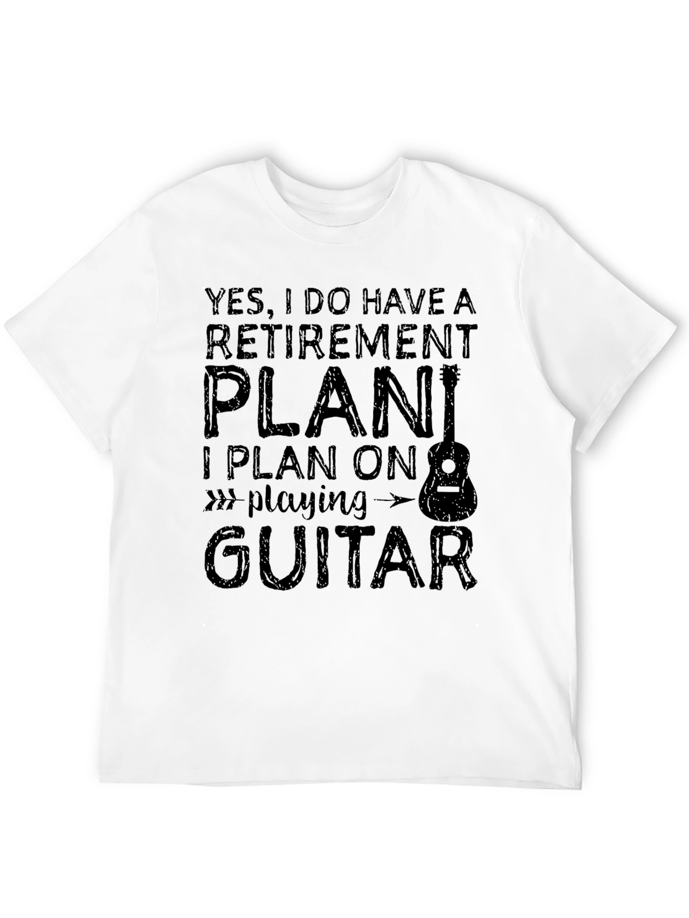 Retirement Plan Guitar Player Graphic Tee