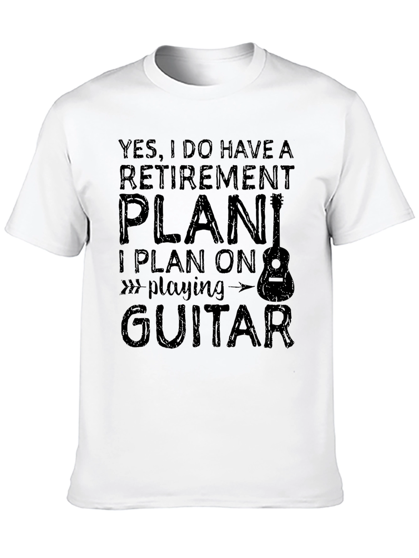 Retirement Plan Guitar Player Graphic Tee