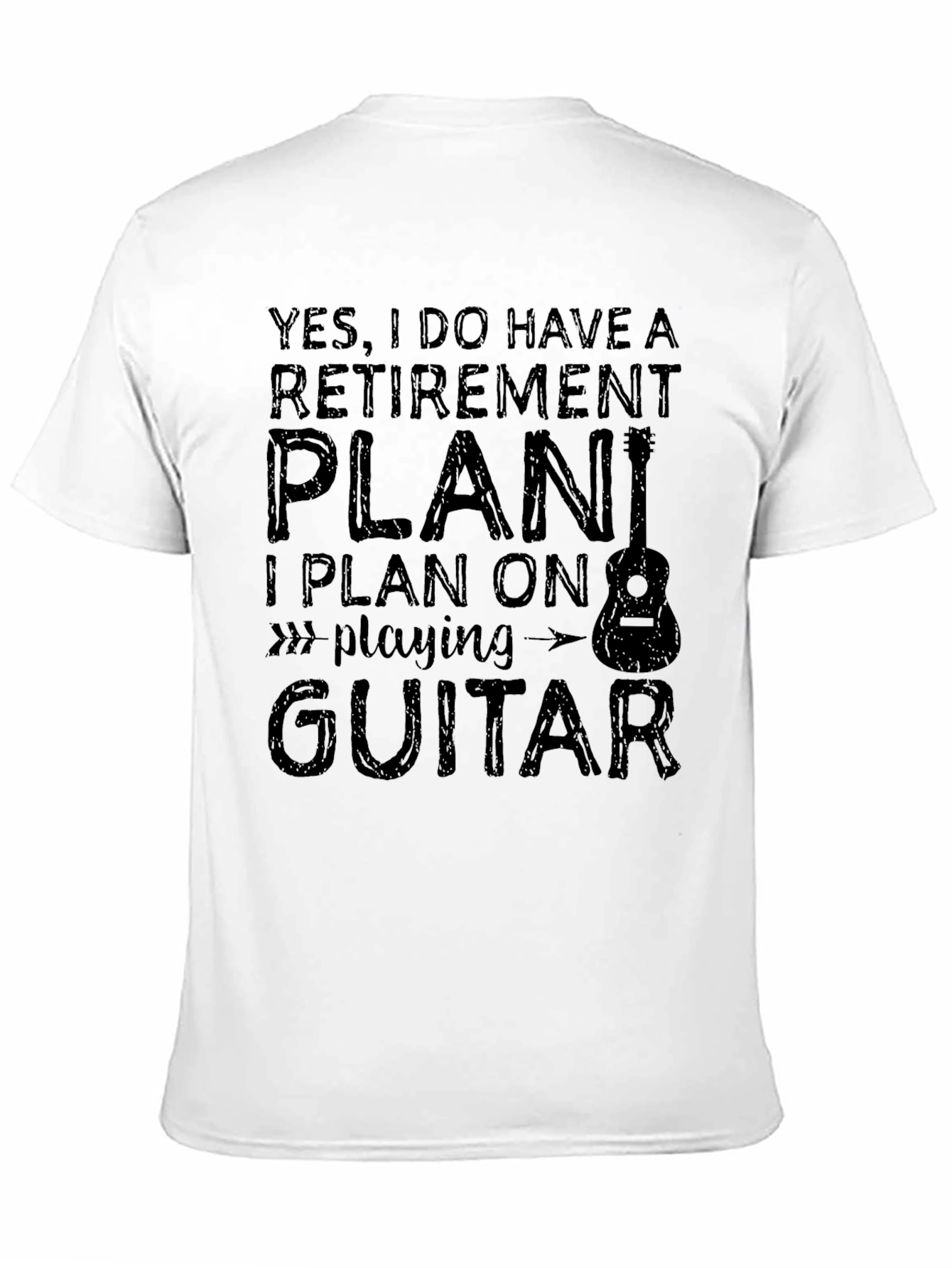 Retirement Plan Guitar Player Graphic Tee